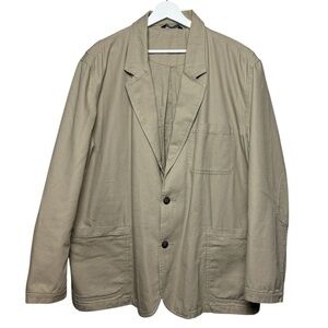 Duluth Trading Mens Fire Hose Presentation Jacket XL Khaki Blazer Tradesman Hunt